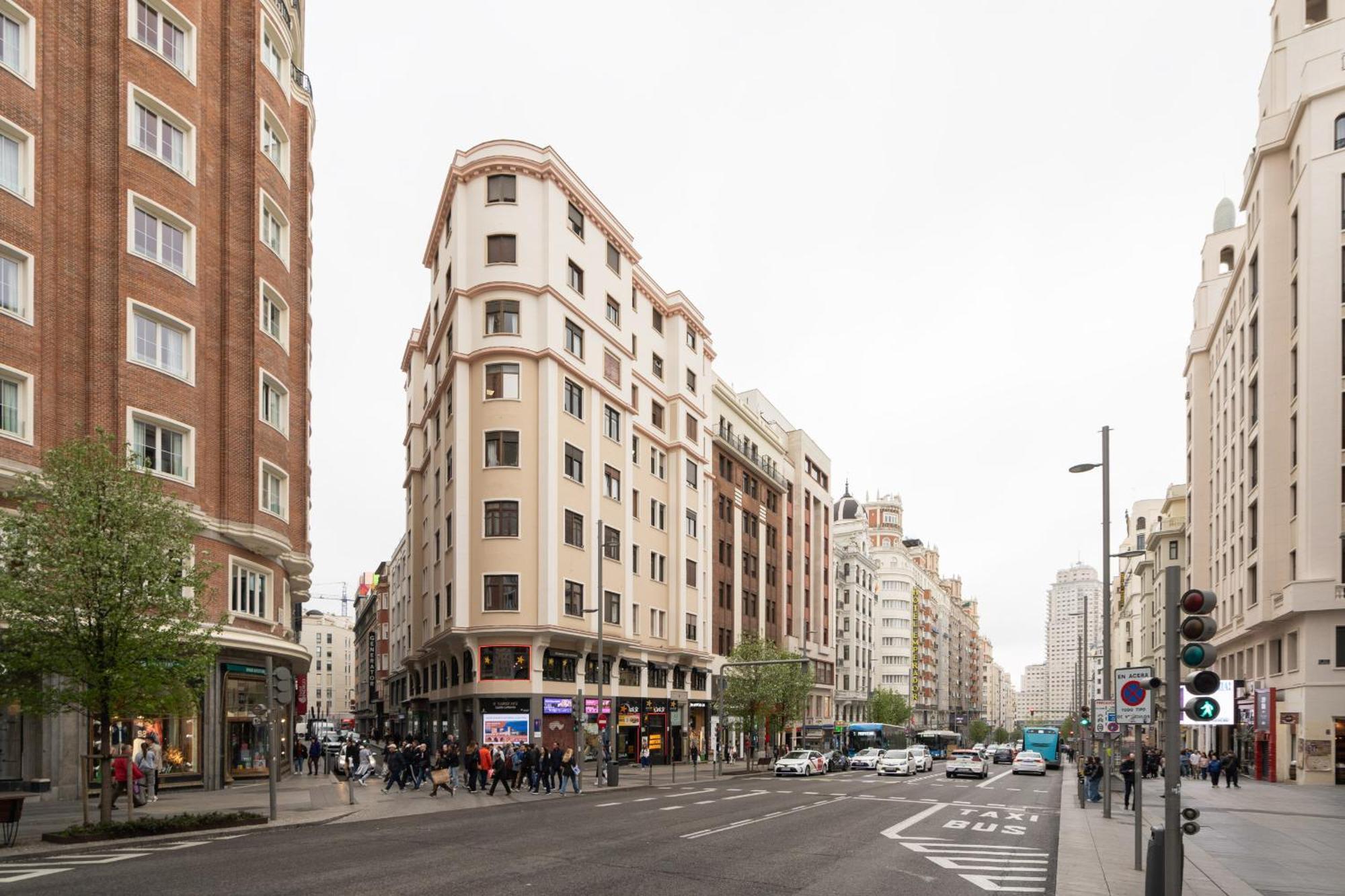 Apartmán Apartamento De Lujo En Gran Via Madrid Exteriér fotografie